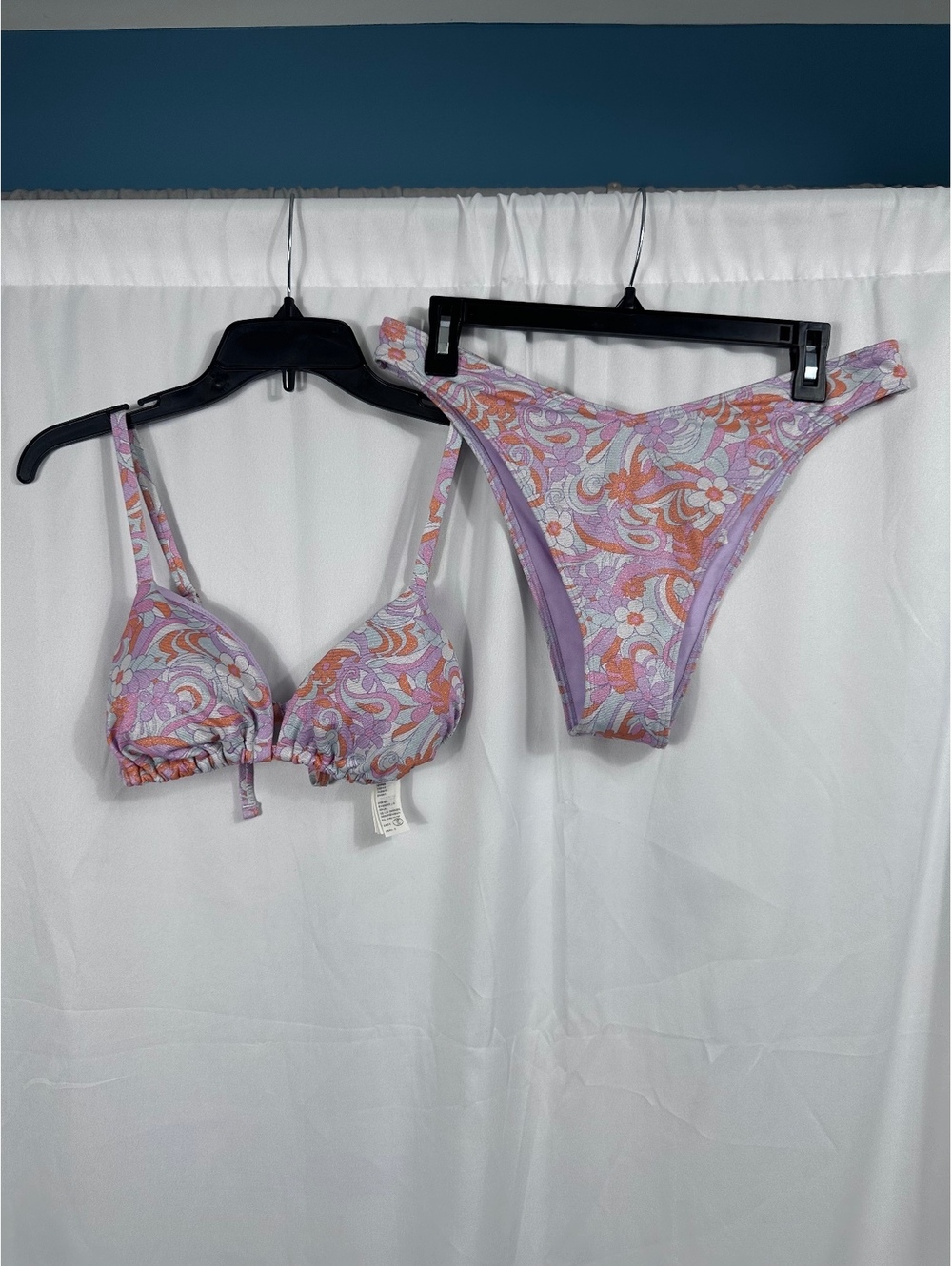 Hollister Floral Print Bikini Set Size Large